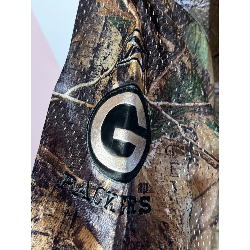Reebok NFL Green Bay Packers Aaron Rodgers 12 Camo Jersey Realtree XL NWT - Picture 4 of 7